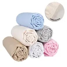 Lençol Avulso Com Elastico Solteiro Casal Queen Percal 100% Algodão Premium
