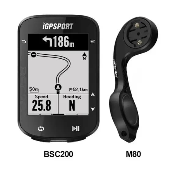 Ciclocomputador GPS IGPSPORT BSC200 Strava, Tempo Real, Prova D'Agua, Preto