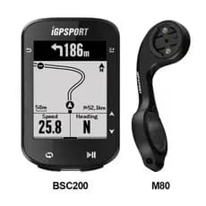 Ciclocomputador GPS IGPSPORT BSC200 Strava, Tempo Real, Prova D'Agua, Preto