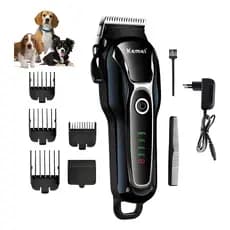 Maquina De Tosa Pet Kemei Km-1991 S/ Fio Bivolt Profissional Para Cães e Gatos
