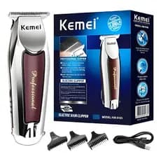Máquina De Acabamento Kemei KM -9163 Sem fio cortar Cabelo Fazer Pezinho Barba barbeador recarregável
