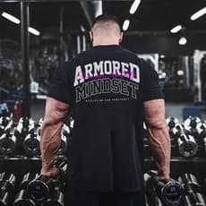 Camiseta Premium Academia Oversized Armored Confortavel Para Treino Musculacao Unissex