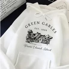 Moletom Canguru Shirley Green Gables Serie Anne with an E Divertida Premium Blusa Flanelado Capuz