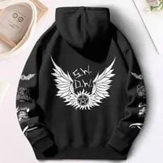 Moletom Canguru Supernatural Sobrenatural Irmãos Winchesters Flanelado Tendencia
