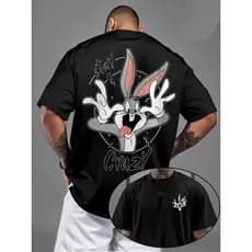 Camiseta Oversized Pernalonga Desenho Confortavel Maromba Premium Algodao Estilosa Blusao Unissex