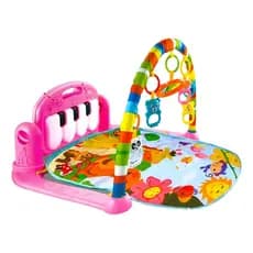 Tapete Atividade Para Bebes Recem Nascidos Com Piano Musical Cor Rosa