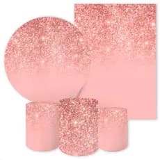 Capas de Painéis, cilindros e Kits completos Sublimados para Festa Tema Glitter (EFEITO GLITTER EM SUBLIMAÇÃO)