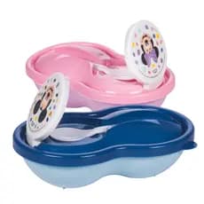 Pote Papinha Com Colher e Tampa Estampada Mickey Minnie 320ml - Plasútil