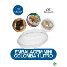 10~50 Embalagem Colomba c/Tampa G34P Pequena 1.000ml -Galvanotek