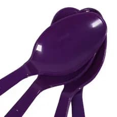 Colher de Sobremesa Reforçada Açaí Sorvete Bolo Colherzinha Plastico roxa - 100 unidades