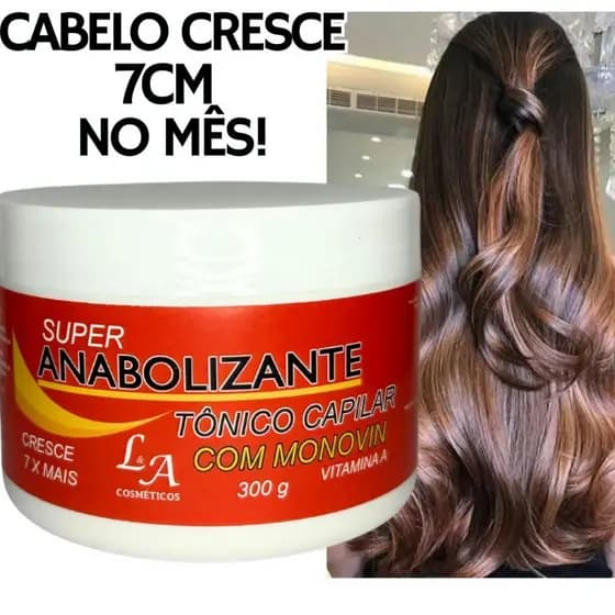 Cabelo Cresce Até 7 Cm Por Mês Fortificante Capilar Hidratação Fortificação Creme Original