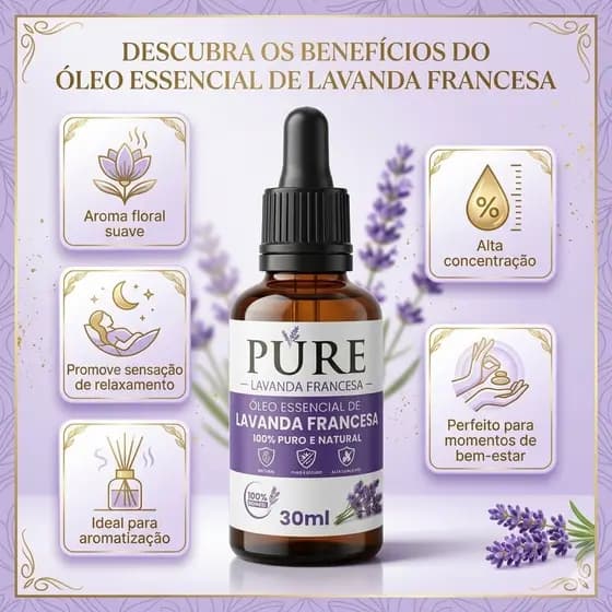 Óleo Essencial De Lavanda Francesa 30ml