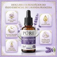 Óleo Essencial De Lavanda Francesa 30ml