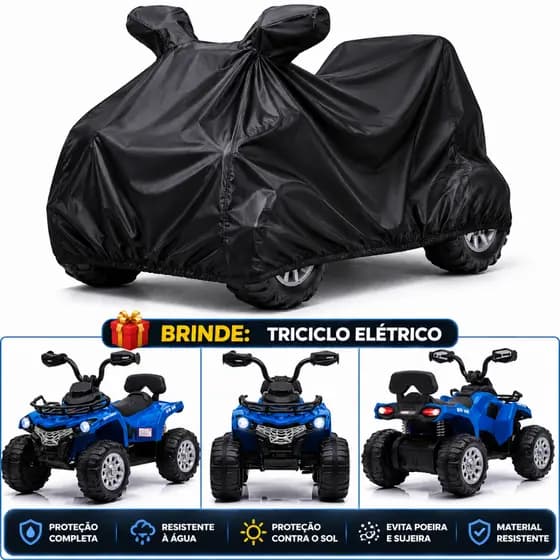 Capa para Quadriciclo Elétrico Infantil 12V Impermeável em Corino Forrado – Proteção Completa | JVL Capas