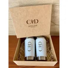 Kit Convite Casamento Copos Térmicos e Caixa Personalizada