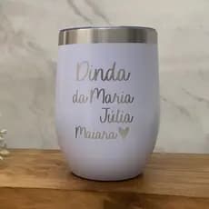Copo Térmico Cuia Para Padrinho e Madrinha Personalizado