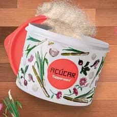 Tupperware caixa de açúcar 1,4kg e 5kg floral
