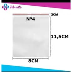 Saco Plástico Transparente 8x12 Fecho ZIP Hermético Abre E Fecha Com / 500 Unidades. Promoção Relâmpago.