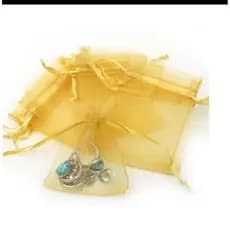 Saco Organza Dourado Tamanho 7x9 Com 50 Unidades. Colocar Lembracinhas. Entregar Rápida.