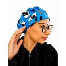 Touca Gorro Lenço Estampada Personagens Touquinha Oxford com Elástico Cozinha Enfermagem Cirúrgico Meninas Poderosa