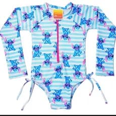 Maiô Natação Infantil, feminino Biquíni Manga longa Proteção Solar Uv moda em tendencia