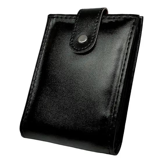 Carteira Masculina Couro Porta Documento Fecho Botão