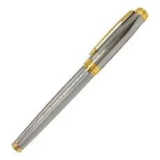 Caneta Esferográfica Metal Luxo Presente + Caixa E Refil