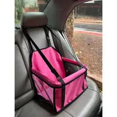 Cadeira ROSA  Luxo Pet  Carro Cachorros e Gatos para  Raças pequenas e médias ate 10 kgs )  Automóve