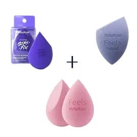 kit 3 Esponjas Angler Blender + Soft Blender Feels Ruby Rose + ruby rose stay fix