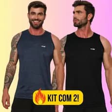 Kit 2 Regata Dry fit Masculino Camisa Kit com duas Camisetas Masculinade Academia Treino