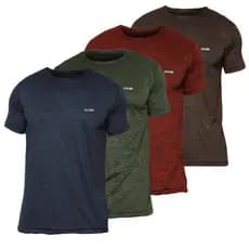 Kit 4 Camisetas Masculinas Dry Fit Slim – Manga Curta Academia e Dia a Dia