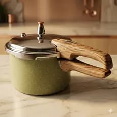 Panela Pressao Inducao Max Chef Capacidade 42L Verde Acinzentado Alta Durabilidade