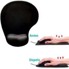 Mouse Pad de Pulso Antiderrapante Ergonômico com Apoio de Punho Confortável para Maior Conforto e Precisão