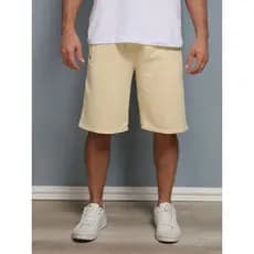 bermudas moletom masculina adulto bolsas com ziper