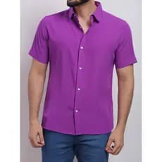 camisa social manga CURTA microfibra com Elastano Slim fit nao massa  passa fácil Tamanho  s-xxxL