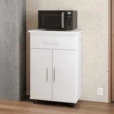 Balcão Multiuso para Cozinha Aparador Buffet 2 Portas 1 Gaveta Cantinho do Café