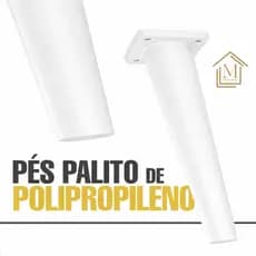 Pé para Móveis Polipropileno Reforçado 15cm Branco ou Freijó | Unidade Antirrisco