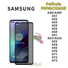 Película Vidro 3D Privacidade Anti Spy Tela Para SAMSUNG A30 A31 A32 A33 A34 A35 A50 A51 A52 A53 A54 A55 A70 A71 A72 A73