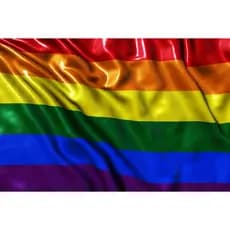 Bandeiras LGBT em Cetim Grande e com Acabamento 150x1,00