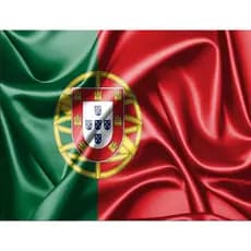 Bandeira de Portugal Grande Cetim com Acabamento 150x1,00