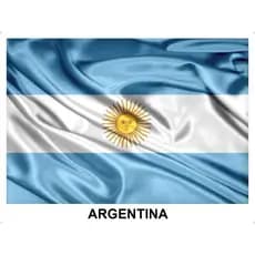 Bandeiras da Argentina Grande Cetim com Acabamento 150x1,00