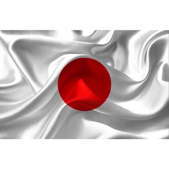 Bandeira do Japão em Cetim Grande e com Acabamento 150x1,00