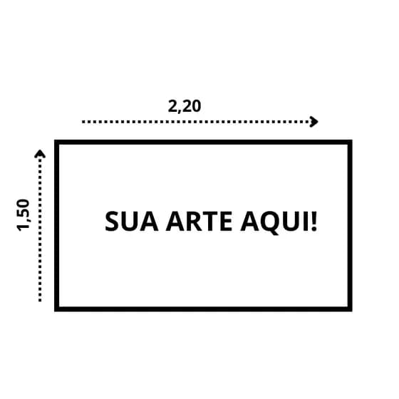 Painel de Festas Retangular em Tecido Personalizado Com a Sua Arte 150x220 Envio Imediato