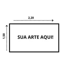 Painel de Festas Retangular em Tecido Personalizado Com a Sua Arte 150x220 Envio Imediato