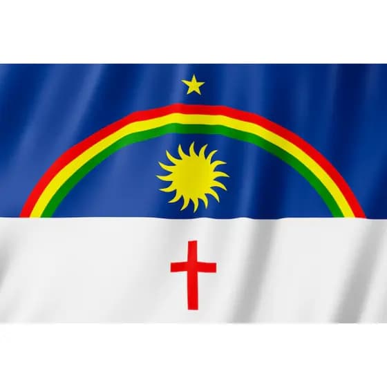 Bandeira do Pernambuco Grande Cetim com Acabamento 150x1,00
