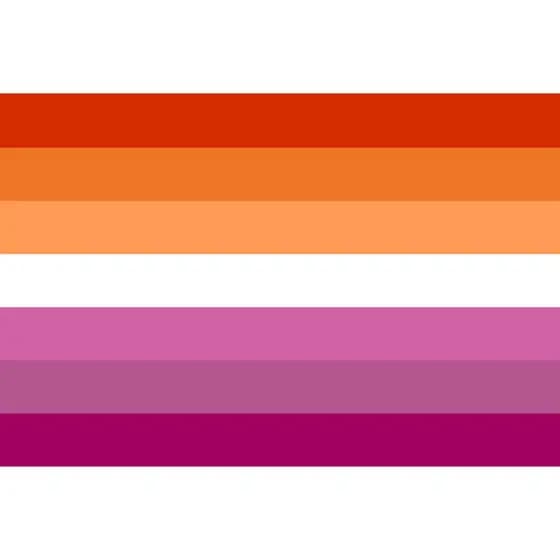 Bandeira Lesbica Grande Cetim com Acabamento 150x1,00