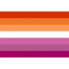 Bandeira Lesbica Grande Cetim com Acabamento 150x1,00