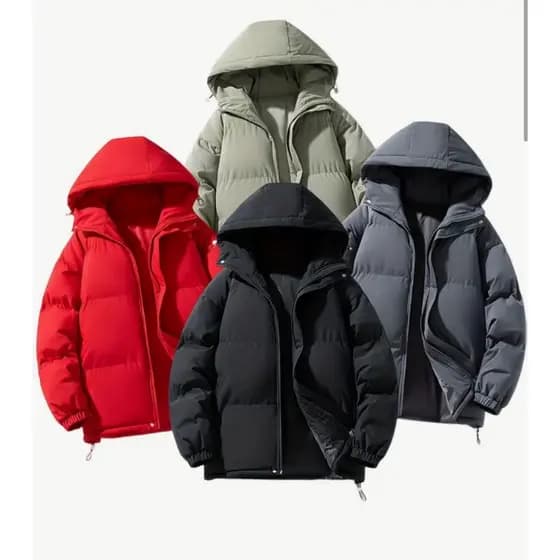 Jaqueta Infantil Bobojaco Puffer Grosso forro peluciado C/Capuz  Blusa menino