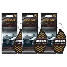 Kit 3 Aromatizante de Carro Areon Sport Lux - Gold