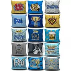 Kit Almofadas Decorativa dia dos Pais cesta presente lembrancinha